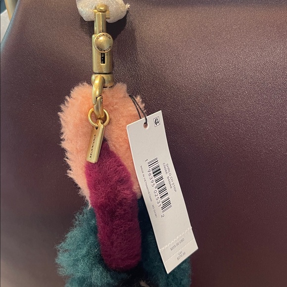 COACH Large Kisslock Frame Shoulder Clutch Bag (Black Currant) - NWT💜 - Picture 16 of 17